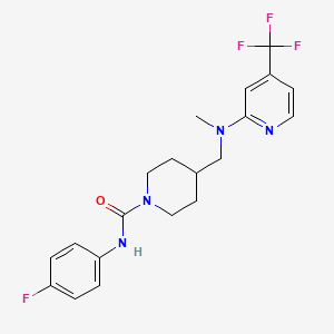 N-(4-fluorophenyl)-4-({methyl[4-(trifluoromethyl)pyridin-2-yl]amino}methyl)piperidine-1-carboxamide