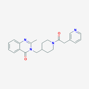 2-Methyl-3-({1-[2-(pyridin-3-yl)acetyl]piperidin-4-yl}methyl)-3,4-dihydroquinazolin-4-one