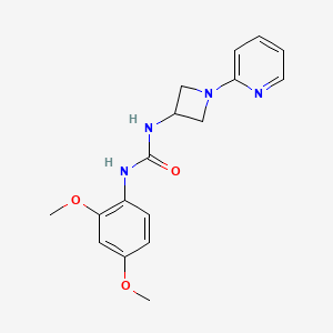 molecular formula C17H20N4O3 B12243399 1-(2,4-Dimethoxyphenyl)-3-[1-(pyridin-2-yl)azetidin-3-yl]urea 