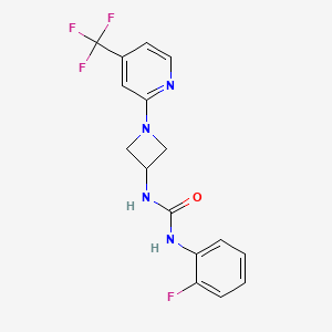 1-(2-Fluorophenyl)-3-{1-[4-(trifluoromethyl)pyridin-2-yl]azetidin-3-yl}urea