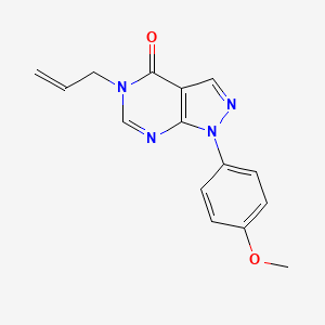 1-(4-methoxyphenyl)-5-(prop-2-en-1-yl)-1H,4H,5H-pyrazolo[3,4-d]pyrimidin-4-one