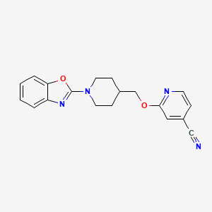 2-{[1-(1,3-Benzoxazol-2-yl)piperidin-4-yl]methoxy}pyridine-4-carbonitrile