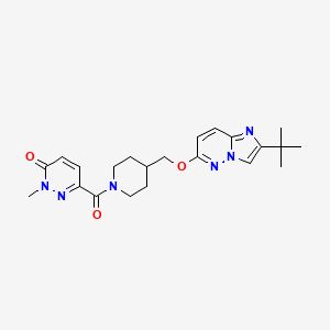 6-{4-[({2-Tert-butylimidazo[1,2-b]pyridazin-6-yl}oxy)methyl]piperidine-1-carbonyl}-2-methyl-2,3-dihydropyridazin-3-one