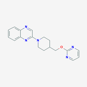 2-{4-[(Pyrimidin-2-yloxy)methyl]piperidin-1-yl}quinoxaline