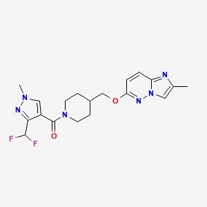 1-[3-(difluoromethyl)-1-methyl-1H-pyrazole-4-carbonyl]-4-[({2-methylimidazo[1,2-b]pyridazin-6-yl}oxy)methyl]piperidine