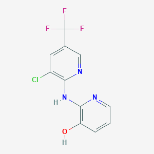 2-{[3-Chloro-5-(trifluoromethyl)pyridin-2-yl]amino}pyridin-3-ol