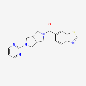 6-[5-(Pyrimidin-2-yl)-octahydropyrrolo[3,4-c]pyrrole-2-carbonyl]-1,3-benzothiazole