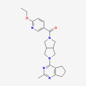 2-ethoxy-5-(5-{2-methyl-5H,6H,7H-cyclopenta[d]pyrimidin-4-yl}-octahydropyrrolo[3,4-c]pyrrole-2-carbonyl)pyridine