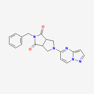 2-Benzyl-5-{pyrazolo[1,5-a]pyrimidin-5-yl}-octahydropyrrolo[3,4-c]pyrrole-1,3-dione