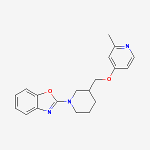 2-(3-{[(2-Methylpyridin-4-yl)oxy]methyl}piperidin-1-yl)-1,3-benzoxazole