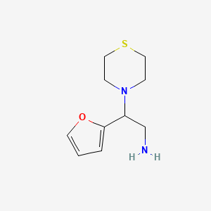 2-(Furan-2-yl)-2-(thiomorpholin-4-yl)ethan-1-amine