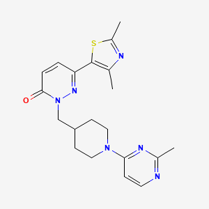 6-(2,4-Dimethyl-1,3-thiazol-5-yl)-2-{[1-(2-methylpyrimidin-4-yl)piperidin-4-yl]methyl}-2,3-dihydropyridazin-3-one