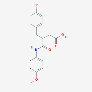 3-[(4-Bromophenyl)methyl]-4-(4-methoxyanilino)-4-oxobutanoic acid