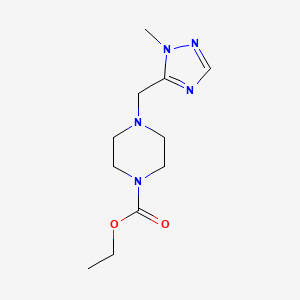 ethyl 4-[(1-methyl-1H-1,2,4-triazol-5-yl)methyl]piperazine-1-carboxylate