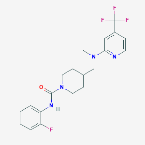 N-(2-fluorophenyl)-4-({methyl[4-(trifluoromethyl)pyridin-2-yl]amino}methyl)piperidine-1-carboxamide