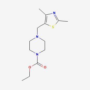 Ethyl 4-[(2,4-dimethyl-1,3-thiazol-5-yl)methyl]piperazine-1-carboxylate