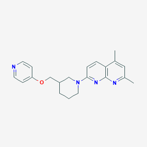 2,4-Dimethyl-7-{3-[(pyridin-4-yloxy)methyl]piperidin-1-yl}-1,8-naphthyridine