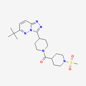 4-{6-Tert-butyl-[1,2,4]triazolo[4,3-b]pyridazin-3-yl}-1-(1-methanesulfonylpiperidine-4-carbonyl)piperidine