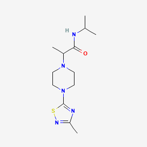 2-[4-(3-methyl-1,2,4-thiadiazol-5-yl)piperazin-1-yl]-N-(propan-2-yl)propanamide