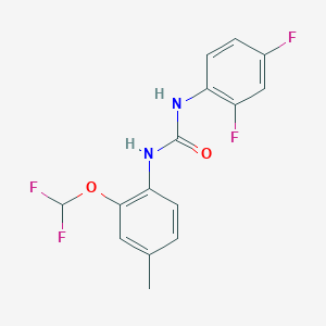 1-[2-(Difluoromethoxy)-4-methylphenyl]-3-(2,4-difluorophenyl)urea