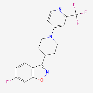 6-Fluoro-3-{1-[2-(trifluoromethyl)pyridin-4-yl]piperidin-4-yl}-1,2-benzoxazole