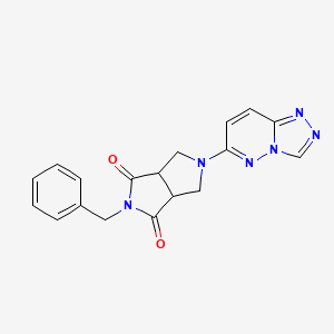 2-Benzyl-5-{[1,2,4]triazolo[4,3-b]pyridazin-6-yl}-octahydropyrrolo[3,4-c]pyrrole-1,3-dione