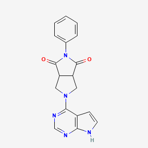 2-phenyl-5-{7H-pyrrolo[2,3-d]pyrimidin-4-yl}-octahydropyrrolo[3,4-c]pyrrole-1,3-dione