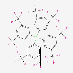 molecular formula C32H12BF24- B1224393 Tetrakis[3,5-bis(trifluoromethyl)phenyl]borate 