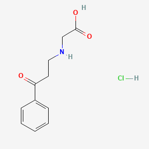 molecular formula C11H14ClNO3 B1224394 (3-氧代-3-苯基-丙氨基)-乙酸盐酸盐 CAS No. 20989-69-9