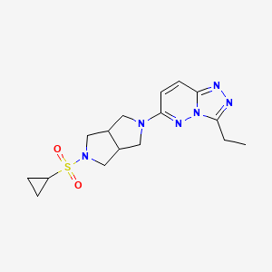 6-[5-(Cyclopropanesulfonyl)-octahydropyrrolo[3,4-c]pyrrol-2-yl]-3-ethyl-[1,2,4]triazolo[4,3-b]pyridazine