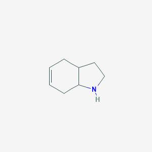 molecular formula C8H13N B012244 2,3,3a,4,7,7a-hexahydro-1H-indole CAS No. 100860-02-4