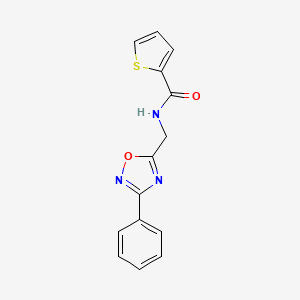 molecular formula C14H11N3O2S B1224400 N-[(3-苯基-1,2,4-噁二唑-5-基)甲基]-2-噻吩甲酰胺 