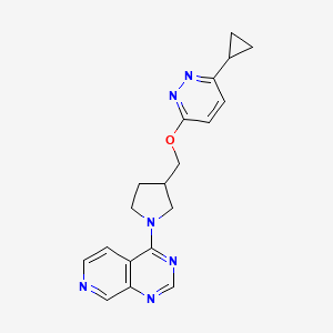 3-Cyclopropyl-6-[(1-{pyrido[3,4-d]pyrimidin-4-yl}pyrrolidin-3-yl)methoxy]pyridazine