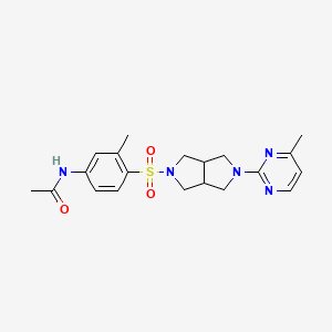 N-(3-methyl-4-{[5-(4-methylpyrimidin-2-yl)-octahydropyrrolo[3,4-c]pyrrol-2-yl]sulfonyl}phenyl)acetamide