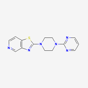 2-(4-{[1,3]Thiazolo[4,5-c]pyridin-2-yl}piperazin-1-yl)pyrimidine