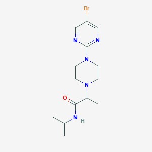 2-[4-(5-bromopyrimidin-2-yl)piperazin-1-yl]-N-(propan-2-yl)propanamide