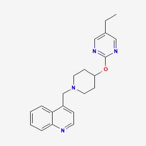 4-({4-[(5-Ethylpyrimidin-2-yl)oxy]piperidin-1-yl}methyl)quinoline