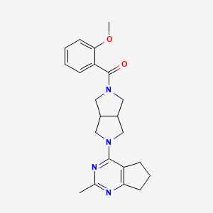 2-(2-methoxybenzoyl)-5-{2-methyl-5H,6H,7H-cyclopenta[d]pyrimidin-4-yl}-octahydropyrrolo[3,4-c]pyrrole