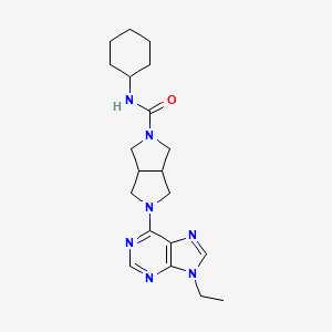 N-cyclohexyl-5-(9-ethyl-9H-purin-6-yl)-octahydropyrrolo[3,4-c]pyrrole-2-carboxamide