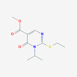 Methyl 2-(ethylsulfanyl)-6-oxo-1-(propan-2-yl)-1,6-dihydropyrimidine-5-carboxylate