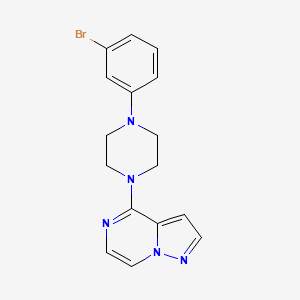 1-(3-Bromophenyl)-4-{pyrazolo[1,5-a]pyrazin-4-yl}piperazine