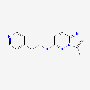 N,3-dimethyl-N-[2-(pyridin-4-yl)ethyl]-[1,2,4]triazolo[4,3-b]pyridazin-6-amine