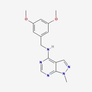 N-[(3,5-dimethoxyphenyl)methyl]-1-methyl-1H-pyrazolo[3,4-d]pyrimidin-4-amine