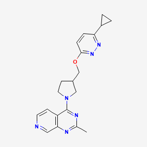 3-Cyclopropyl-6-[(1-{2-methylpyrido[3,4-d]pyrimidin-4-yl}pyrrolidin-3-yl)methoxy]pyridazine