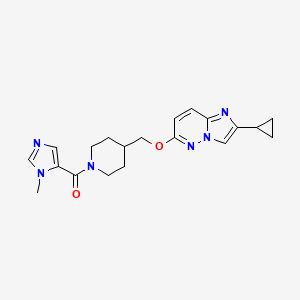 4-[({2-cyclopropylimidazo[1,2-b]pyridazin-6-yl}oxy)methyl]-1-(1-methyl-1H-imidazole-5-carbonyl)piperidine