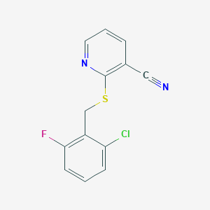 2-[(2-Chloro-6-fluorobenzyl)sulfanyl]pyridine-3-carbonitrile