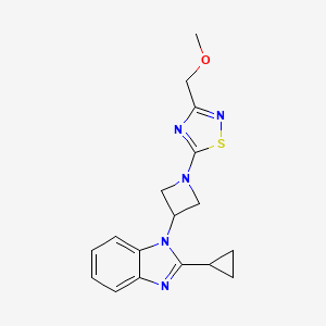 2-cyclopropyl-1-{1-[3-(methoxymethyl)-1,2,4-thiadiazol-5-yl]azetidin-3-yl}-1H-1,3-benzodiazole