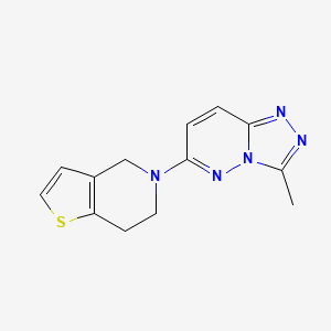 3-methyl-6-{4H,5H,6H,7H-thieno[3,2-c]pyridin-5-yl}-[1,2,4]triazolo[4,3-b]pyridazine