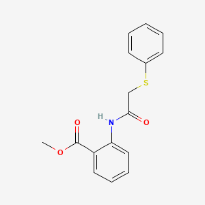 2-[[1-Oxo-2-(phenylthio)ethyl]amino]benzoic acid methyl ester