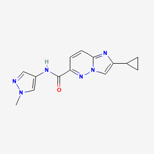 2-cyclopropyl-N-(1-methyl-1H-pyrazol-4-yl)imidazo[1,2-b]pyridazine-6-carboxamide